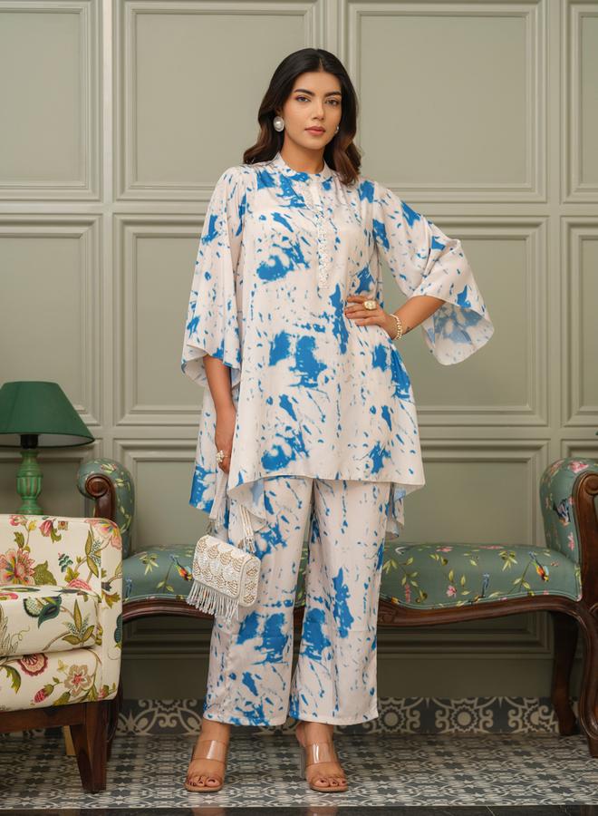 DW Women Tie-Dye Print Tunic and Trousers Co-Ords - Image 5